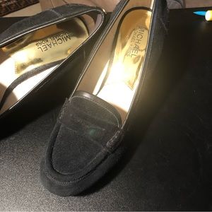 Black MK Rory Loafer wedges
